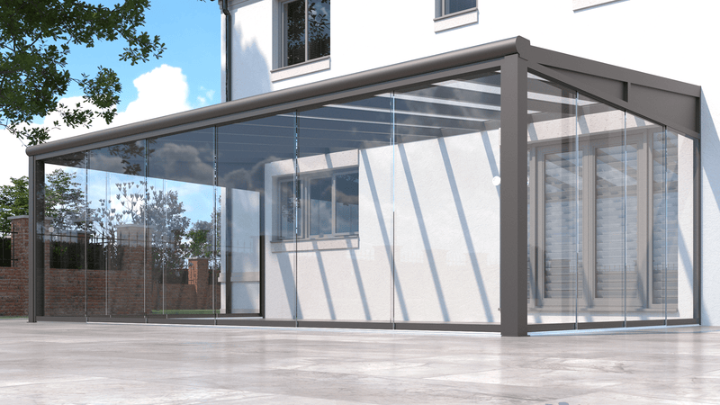 Cargue la imagen en el visor de la galería, SkyView Pro Sala de vidrio de aluminio Veranda Techo de vidrio
