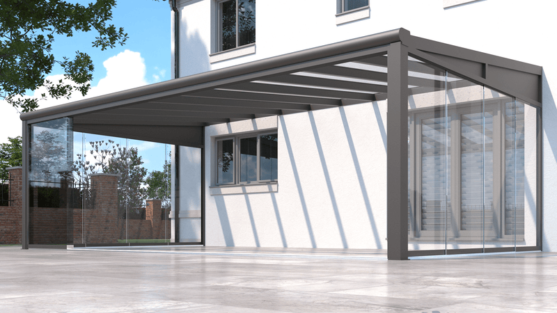 Cargue la imagen en el visor de la galería, SkyView Pro Sala de vidrio de aluminio Veranda Techo de vidrio
