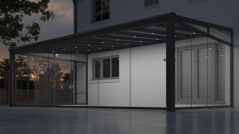 Cargue la imagen en el visor de la galería, SkyView Pro Sala de vidrio de aluminio Veranda Techo de vidrio
