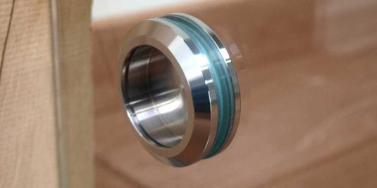 Glasseitenwand 5m Schiebetüren